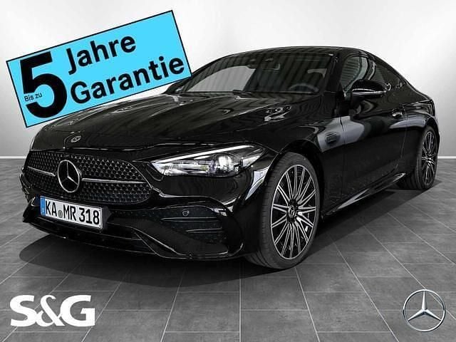 Metalliclack obsidianschwarz Gebraucht 2025 Mercedes CLE300 Night Coupé | 71.490 € - Bild 1/4