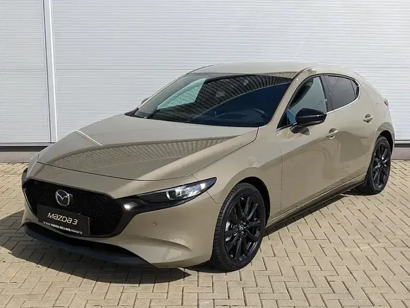 Neu Mazda 3 Homura-Line 140 PS (102 kW) 2025 Zircon sand metallic Limousine