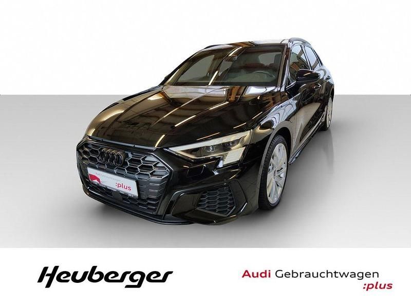 Schwarz Gebraucht 2022 Audi A3 Sportback e-tron S-Line Kleinwagen | 24.460 € (Fairer Preis) - Bild 1/4