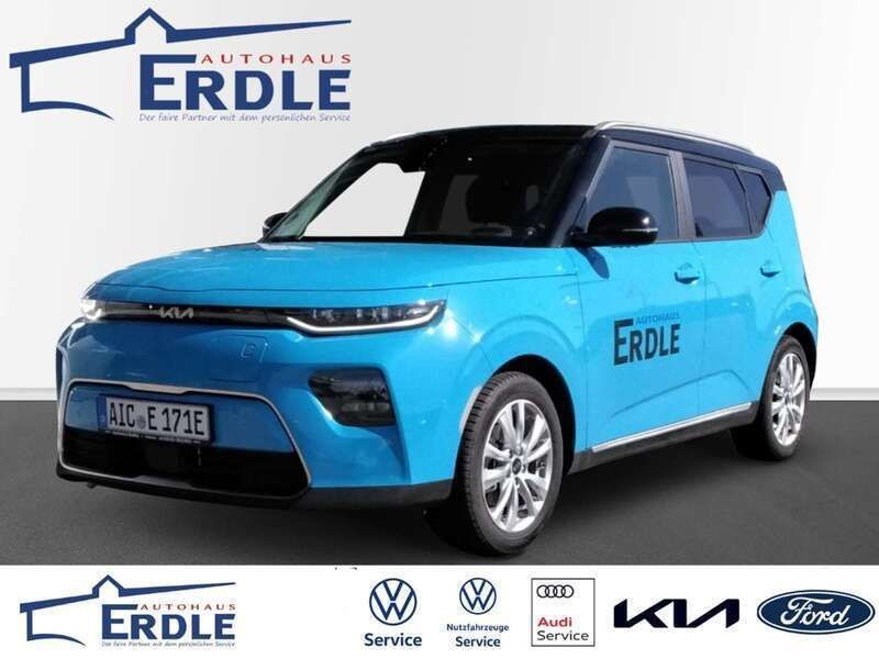 Fb3) surf blue & schwarz (blau Gebraucht 2024 Kia Soul EV Inspiration SUV | 28.880 € (Superpreis) - Bild 1/4