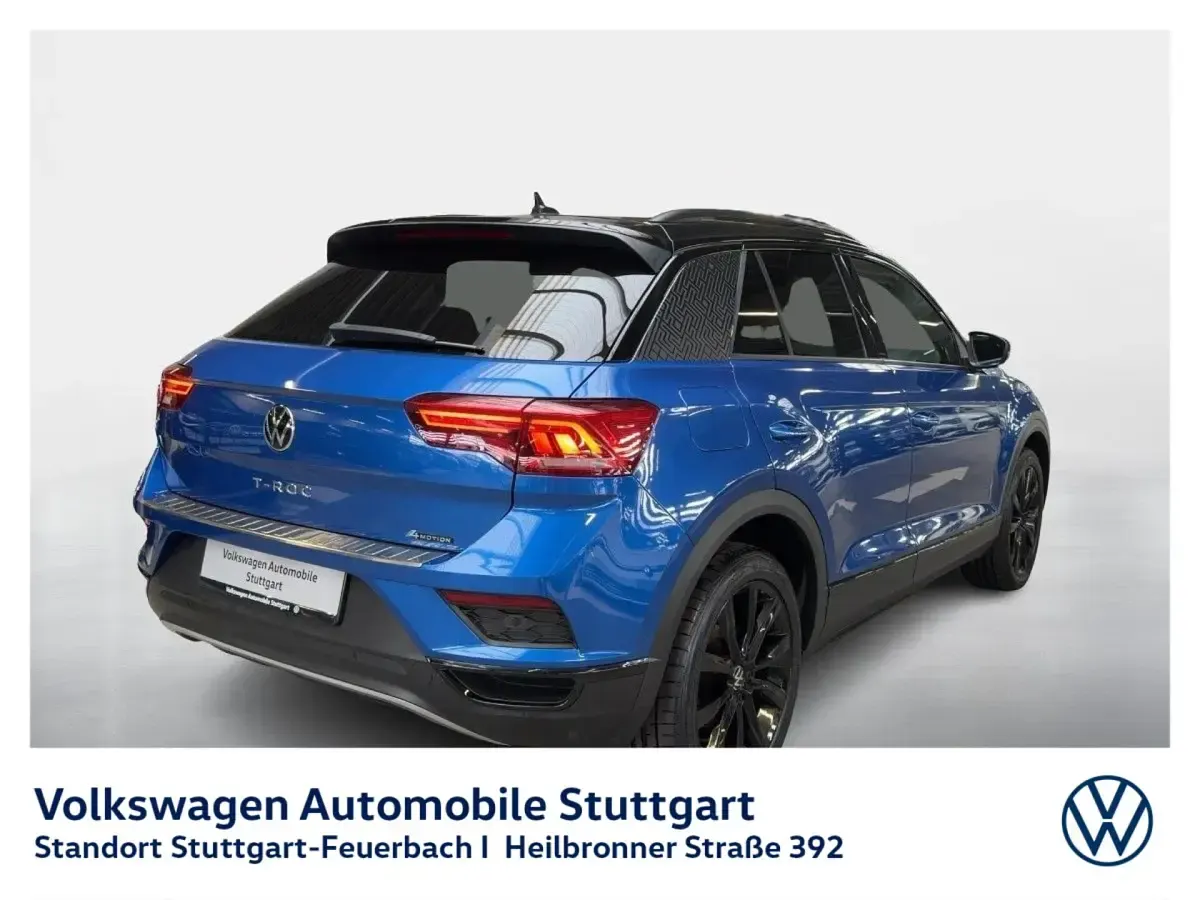 Gebraucht VW T-Roc Sport 150 PS (110 kW) 2022 Ravennablau metallic schwarz SUV