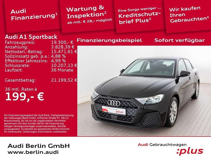 Mythosschwarz metallic Gebraucht 2021 Audi A1 Kleinwagen | 19.300 € (Fairer Preis) - Bild 1/3