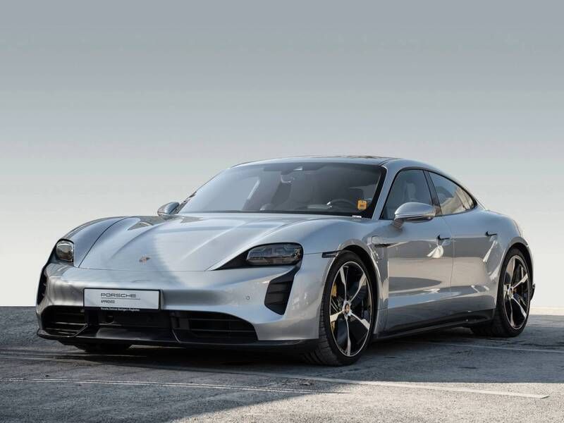 Dolomitsilbermetallic Gebraucht 2021 Porsche Taycan Turbo S Limousine | 87.800 € (Superpreis) - Bild 1/4
