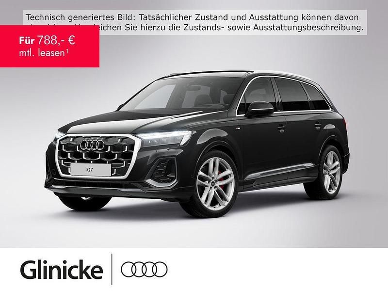 Mythosschwarz metallic Gebraucht 2025 Audi Q7 S-Line SUV | 74.970 € (Guter Preis) - Bild 1/3