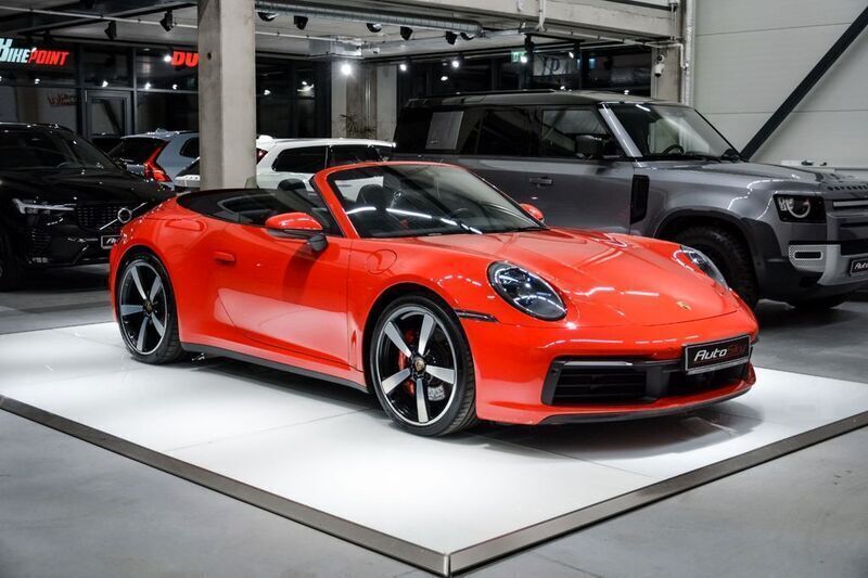 Rot Gebraucht 2021 Porsche 911 Carrera 4S Cabriolet Sport Cabrio | 127.000 € (Guter Preis) - Bild 1/4