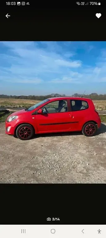 Brugt Renault Twingo 75 HK (55 kW) 2009 Rød Hatchback