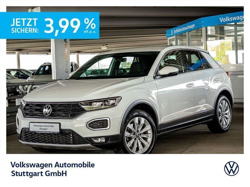 Pure white Gebraucht 2021 VW T-Roc Sportline SUV | 25.930 € (Guter Preis) - Bild 1/4