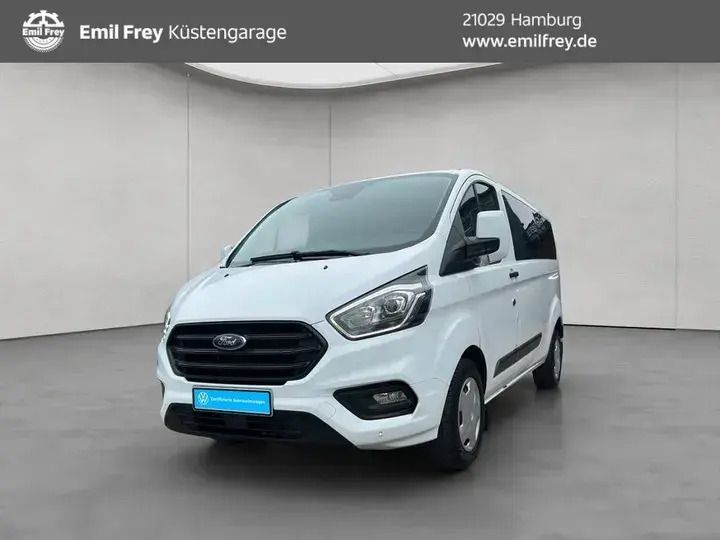 Frozen white Gebraucht 2022 Ford Transit Custom Trend Kombi | 27.990 € (Fairer Preis) - Bild 1/4