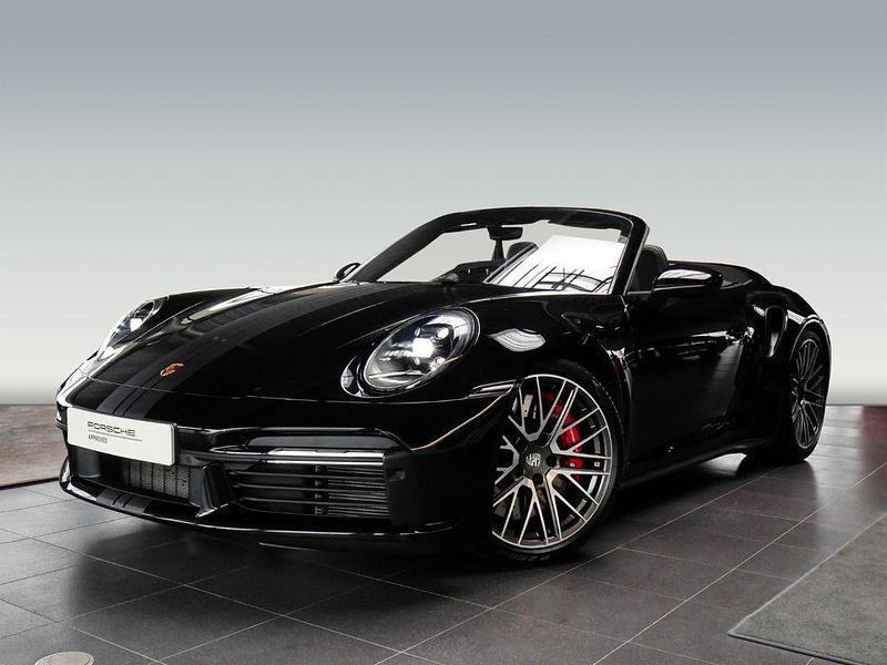 Schwarz Gebraucht 2020 Porsche 911 Turbo Cabriolet Cabrio | 187.890 € (Etwas zu teuer) - Bild 1/4