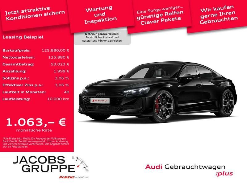 Schwarz Gebraucht 2025 Audi e-tron GT quattro Sport Limousine | 125.880 € (Superpreis) - Bild 1/4
