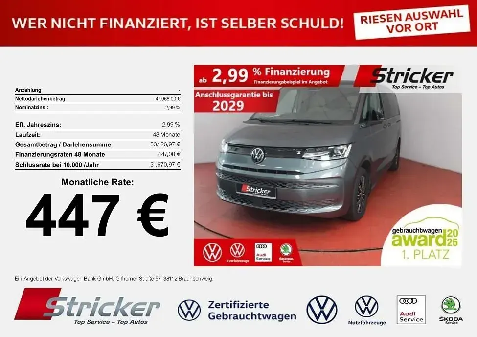 Gebraucht VW Multivan 204 PS (150 kW) 2024 Grau Van / Kleinbus