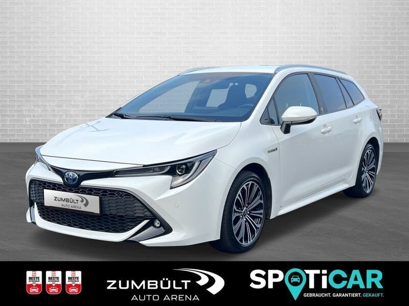 Super white 2 Gebraucht 2021 Toyota Corolla Hybrid Team Kombi | 21.400 € (Guter Preis) - Bild 1/4