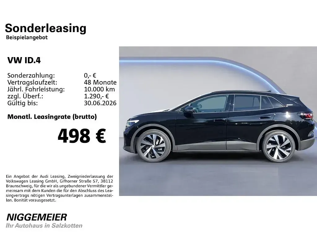 Nouvelle VW ID.4 Pro 210 kW (286 ch) 2025 Noir SUV
