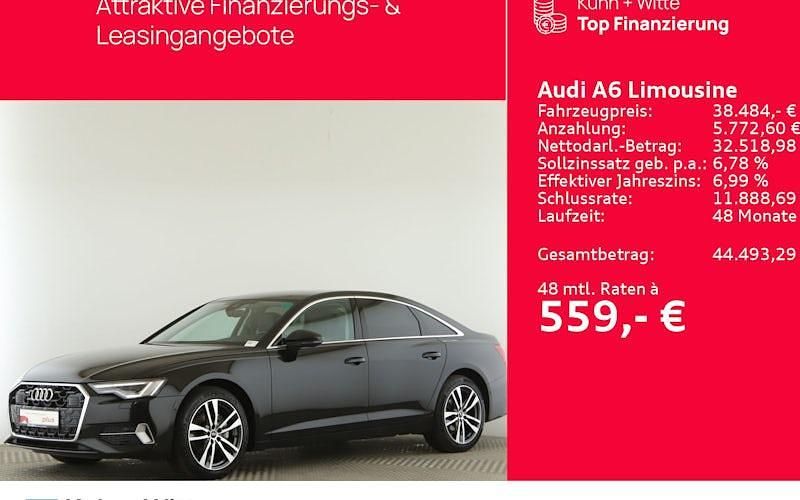 Schwarz Gebraucht 2024 Audi A6 Advanced Plus Limousine | 38.484 € (Guter Preis) - Bild 1/4