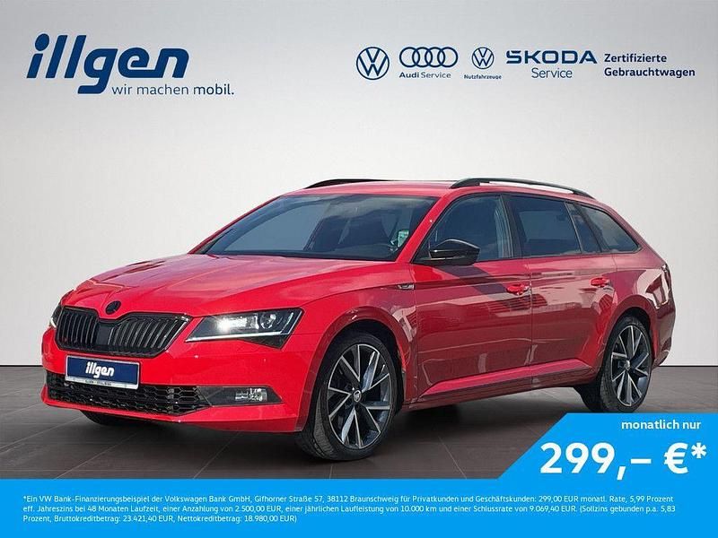 Rot Gebraucht 2017 Skoda Superb SportLine Kombi | 21.480 € (Fairer Preis) - Bild 1/4