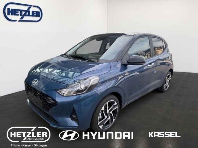 Vibrant blue/ phantom black / Neu 2025 Hyundai i10 Prime Kleinwagen | 24.990 € - Bild 1/4