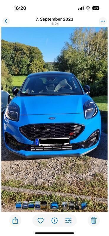 Blau Gebraucht 2023 Ford Puma STX SUV | 26.555 € (Fairer Preis) - Bild 1/4