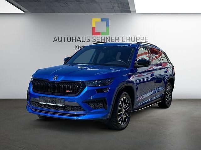 Raceblau metallic (blau) Gebraucht 2022 Skoda Kodiaq RS SUV | 39.970 € (Etwas zu teuer) - Bild 1/2