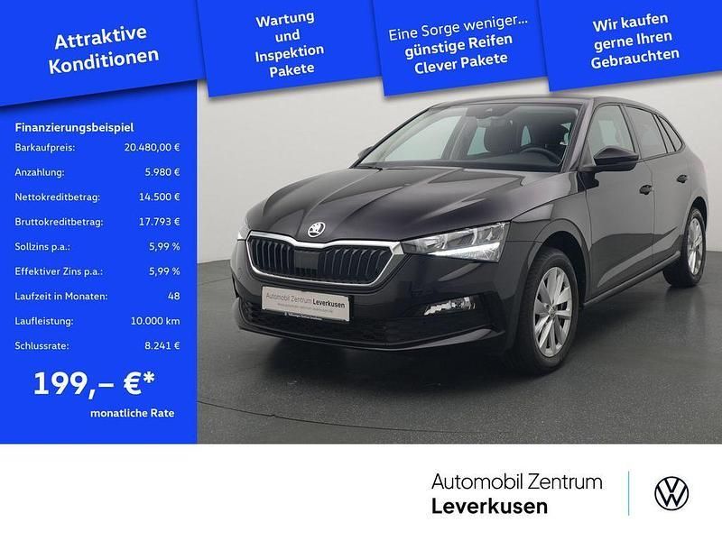 Schwarz / blackmagic met. Gebraucht 2023 Skoda Scala Tour Kleinwagen | 19.980 € (Guter Preis) - Bild 1/4