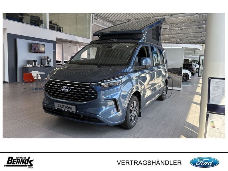 Chrome blue metallic Neu 2025 Ford Tourneo Custom Nugget Van | 76.990 € - Bild 1/4