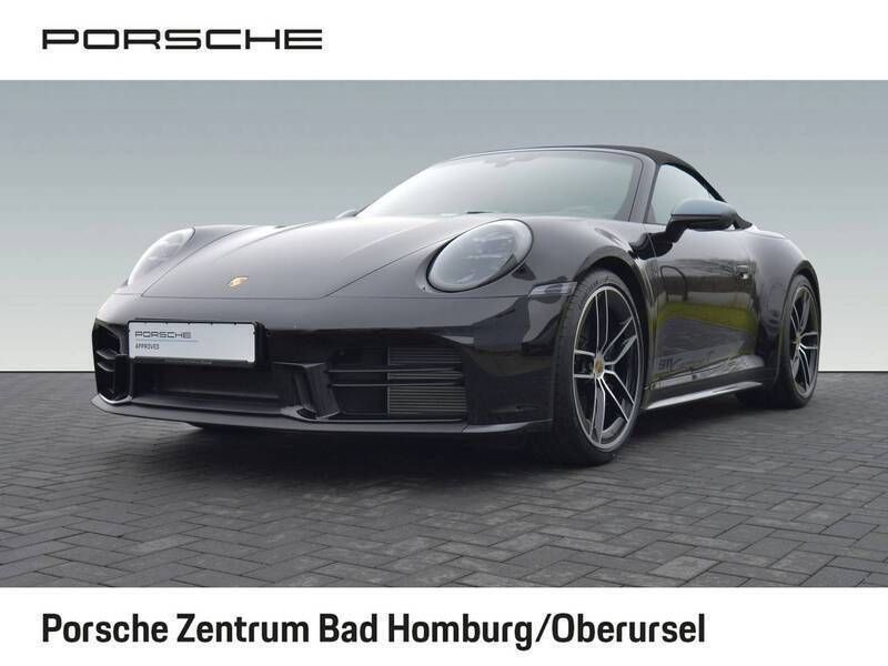 Tiefschwarzmetallic Gebraucht 2025 Porsche 911 Carrera T Cabrio | 164.911 € - Bild 1/4