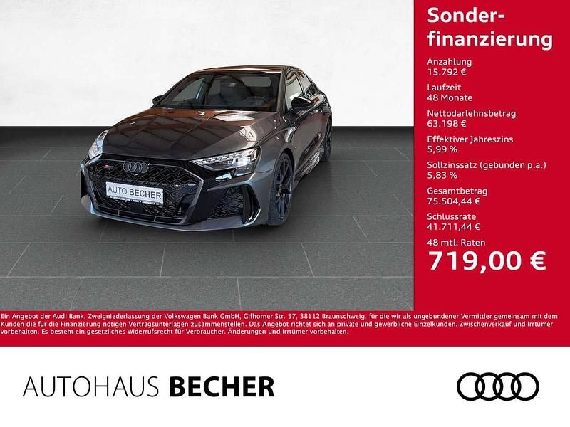 Neu Audi RS3 Ambiente 400 PS (294 kW) 2026 Grau Limousine