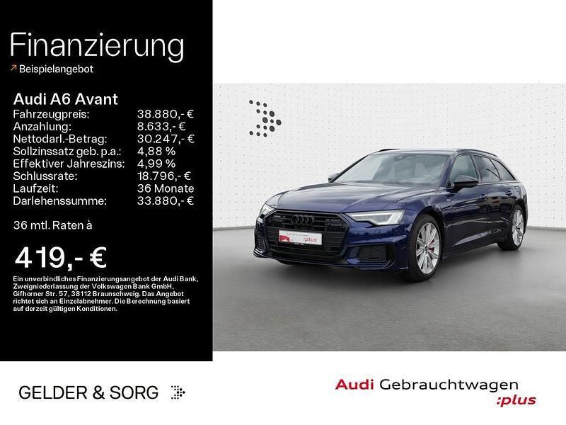 Navarrablau metallic Gebraucht 2020 Audi A6 S-Line Kombi | 38.880 € (Guter Preis) - Bild 1/4