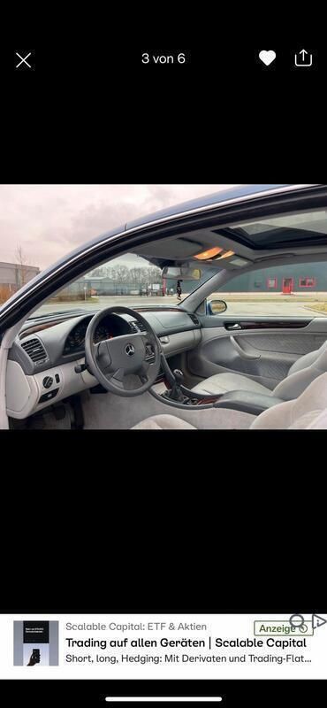 Blau Gebraucht 1998 Mercedes CLK200 Coupé | 1.500 € (Guter Preis) - Bild 1/4