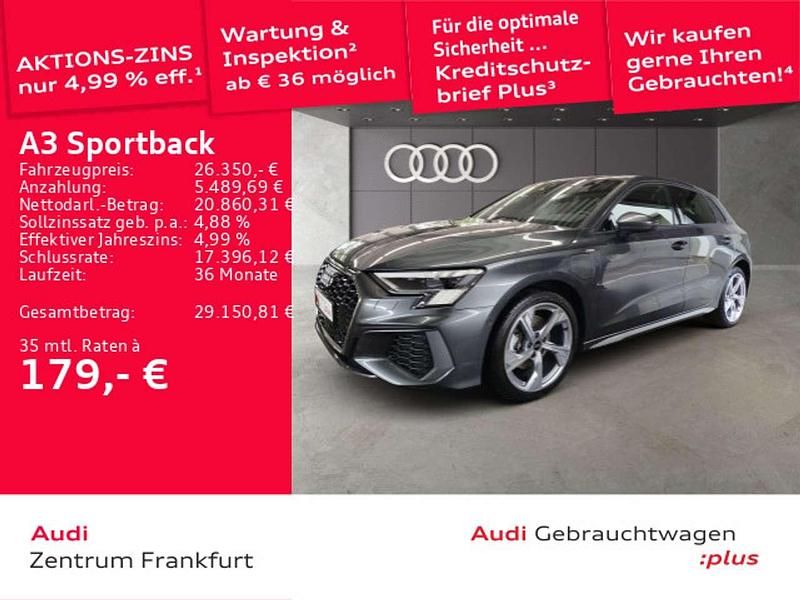 Daytonagrau perleffekt Gebraucht 2022 Audi A3 e-tron S-Line Kleinwagen | 24.850 € (Guter Preis) - Bild 1/2
