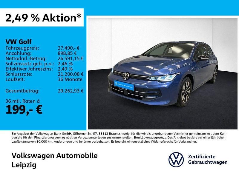 Blau Gebraucht 2025 VW Golf VIII Goal Limousine | 27.490 € (Superpreis) - Bild 1/3