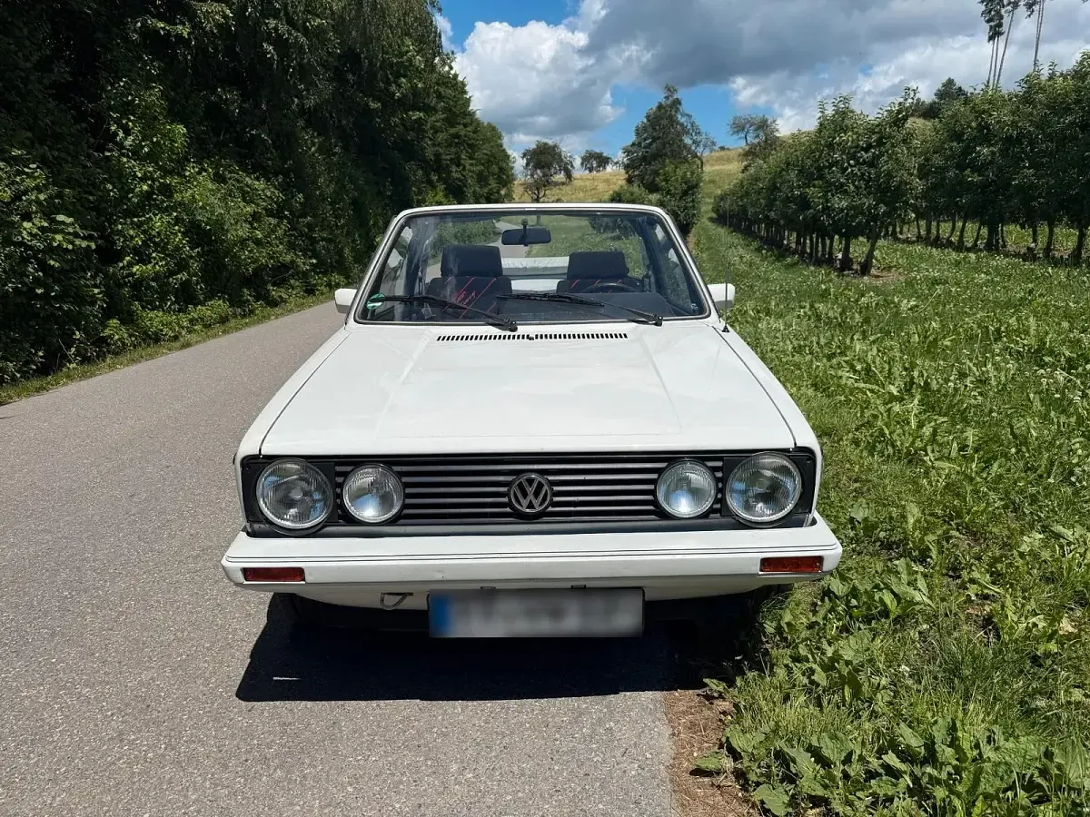 Gebraucht VW Golf Cabriolet 95 PS (69 kW) 1986 Weiß Cabrio