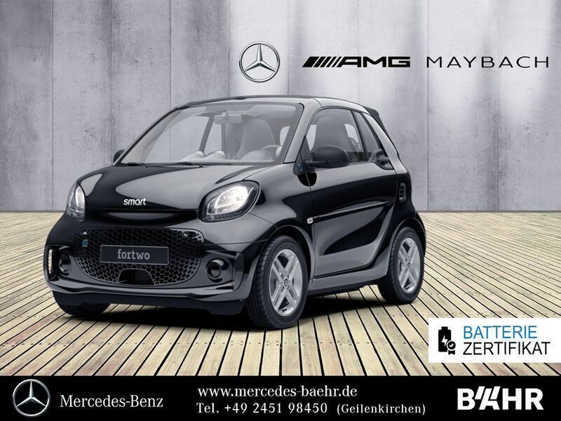 Schwarz Gebraucht 2021 Smart ForTwo Electric Drive Cabrio | 13.840 € (Etwas zu teuer) - Bild 1/4