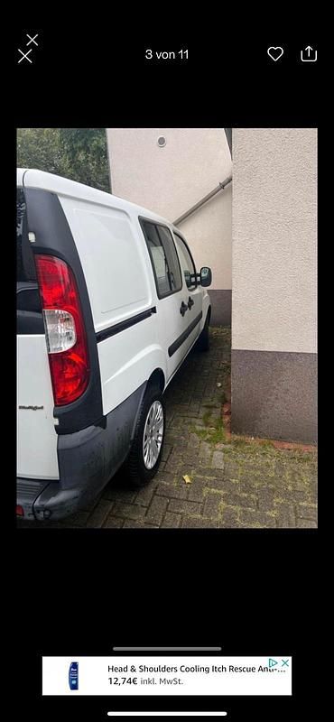 Gebraucht Fiat Doblò 84 PS (61 kW) 2009 Weiß Van / Kleinbus