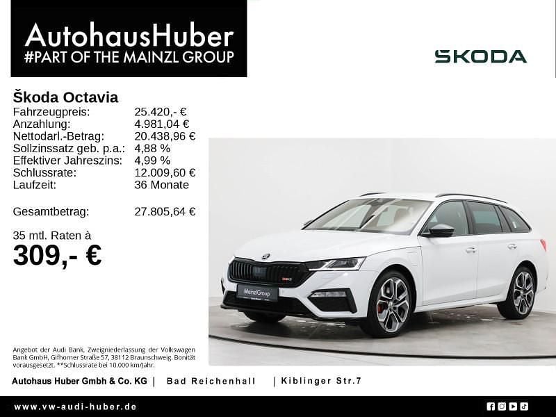 Gebraucht Skoda Octavia RS 245 PS (180 kW) 2021 Weiß Kombi