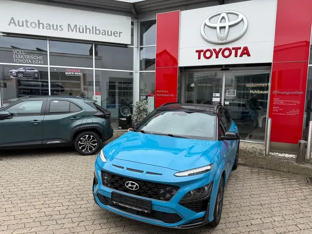 Gebraucht Hyundai Kona N Line 199 PS (146 kW) 2023 Blau SUV