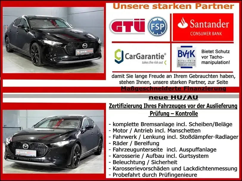 Gebraucht Mazda 3 Selection 179 PS (131 kW) 2020 Jet black (metallic) Limousine