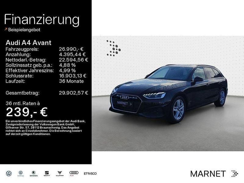 Gebraucht Audi A4 Ambiente 150 PS (110 kW) 2023 Schwarz Kombi