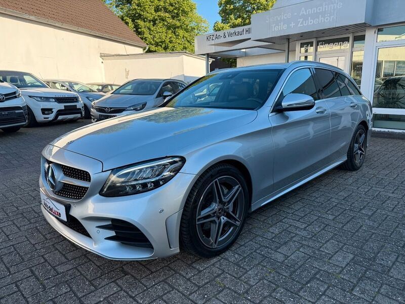 Silber Gebraucht 2020 Mercedes C220 AMG Kombi | 20.990 € (Guter Preis) - Bild 1/4