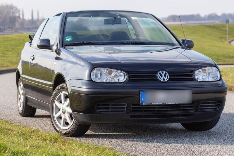 Schwarz Gebraucht 2000 VW Golf Cabriolet Classicline Cabrio | 3.599 € (Fairer Preis) - Bild 1/4