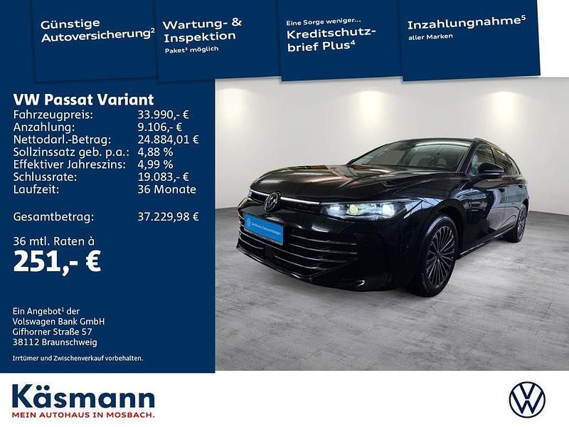 Gebraucht VW Passat Elegance 150 PS (110 kW) 2024 Schwarz Kombi