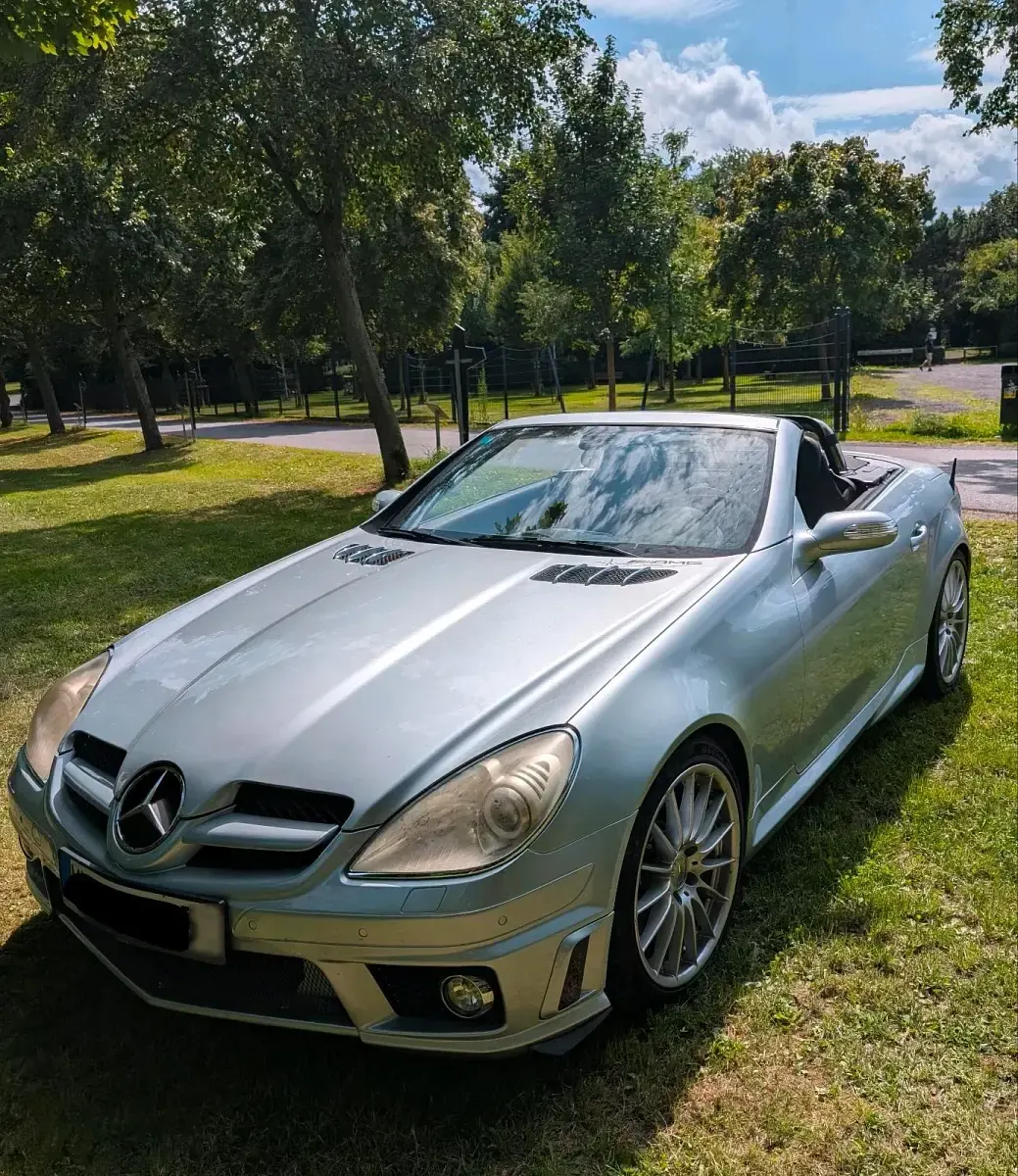 Gebraucht Mercedes SLK350 AMG 279 PS (205 kW) 2004 Silber Cabrio