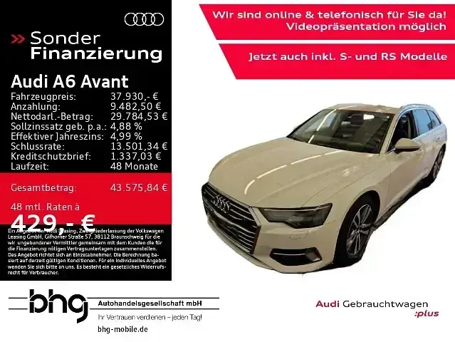 Gebraucht Audi A6 Advanced 286 PS (210 kW) 2023 Weiß Kombi