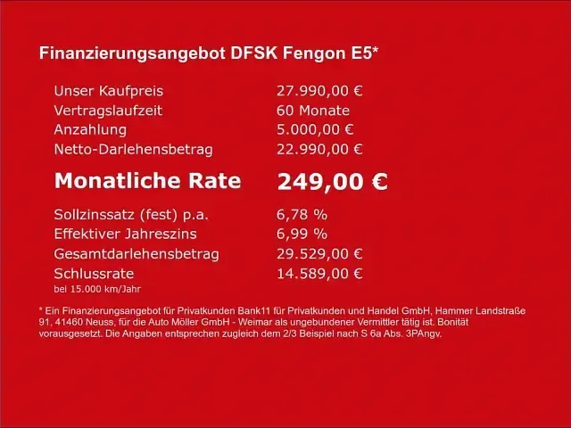 Gebraucht DFSK E5 102 PS (75 kW) 2025 Grün SUV