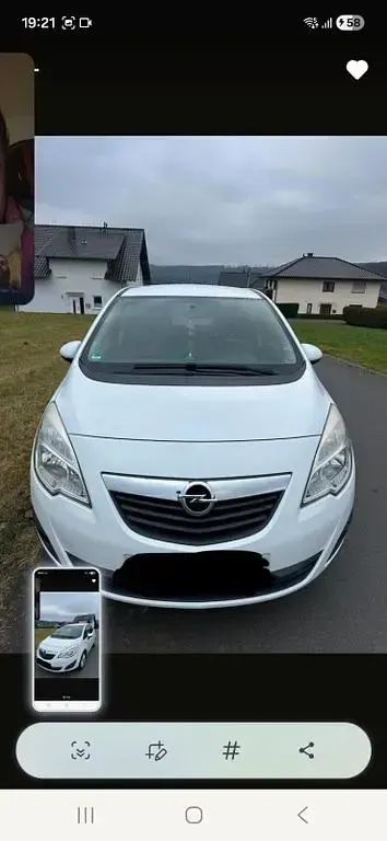 Second-hand Opel Meriva 101 CP (74 kW) 2012 Alb Monovolum