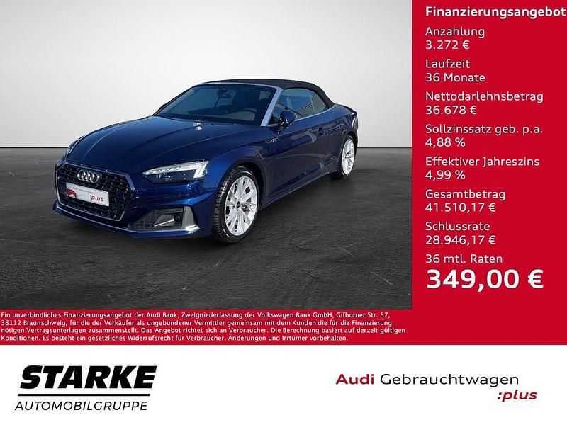 Navarrablau metallic Gebraucht 2024 Audi A5 Cabriolet Advanced Plus Cabrio | 39.950 € - Bild 1/4