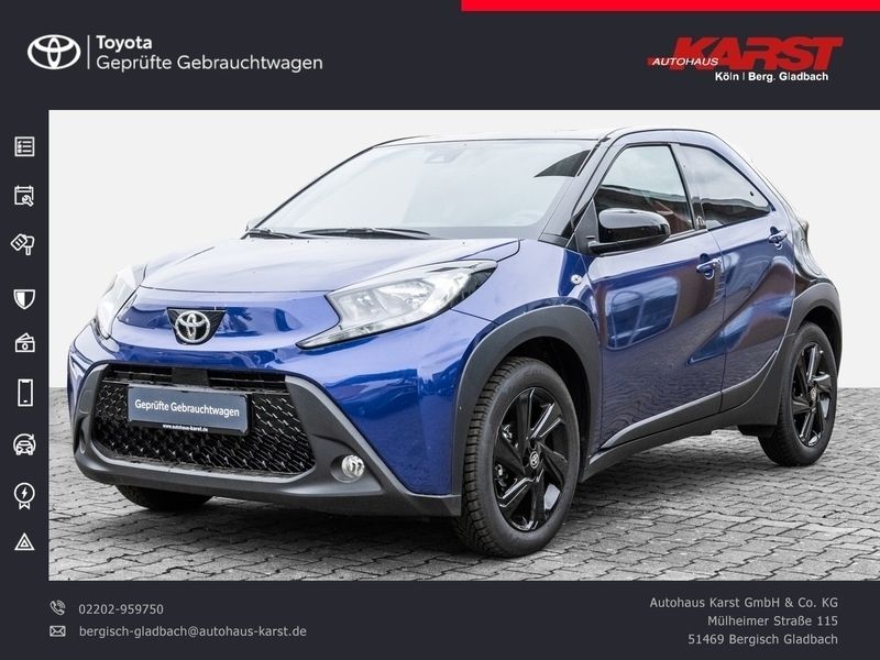 Blau Gebraucht 2024 Toyota Aygo Team Kleinwagen | 16.985 € (Guter Preis) - Bild 1/4