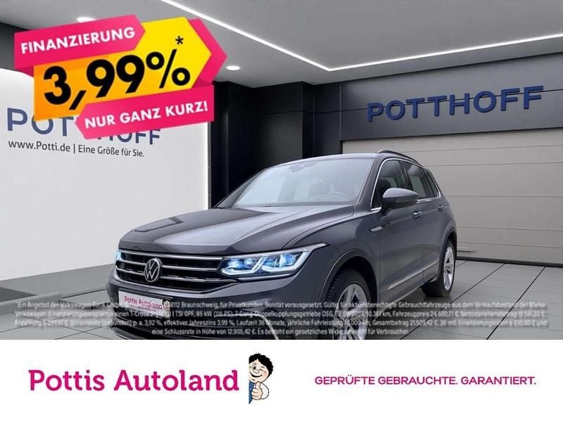 Grau Gebraucht 2021 VW Tiguan R-line SUV | 31.777 € (Fairer Preis) - Bild 1/4