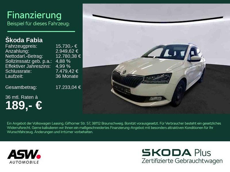 Weiß Gebraucht 2022 Skoda Fabia Best of Kombi | 15.730 € (Etwas zu teuer) - Bild 1/3