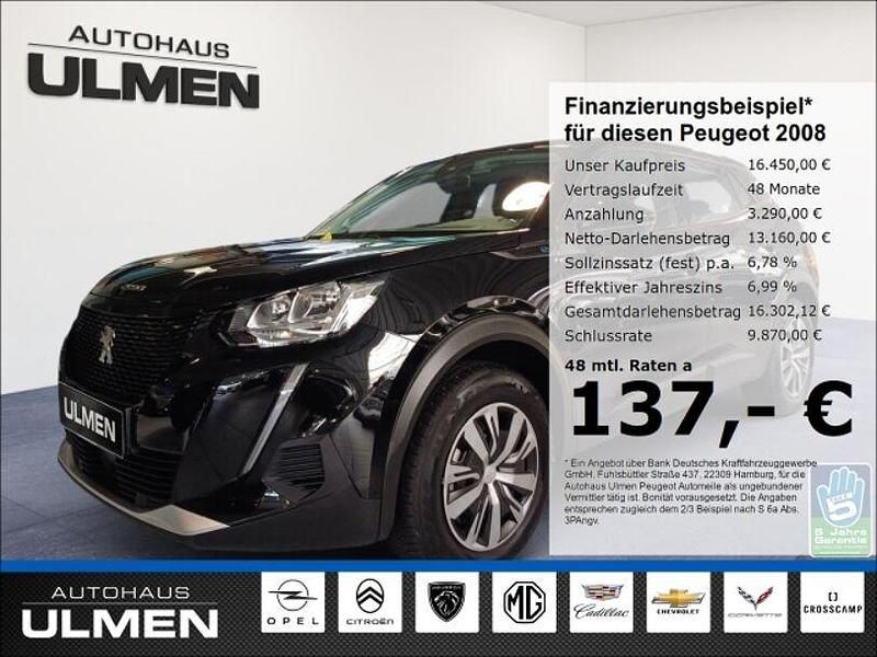 Schwarz Gebraucht 2022 Peugeot e-2008 Active SUV | 16.450 € (Superpreis) - Bild 1/4