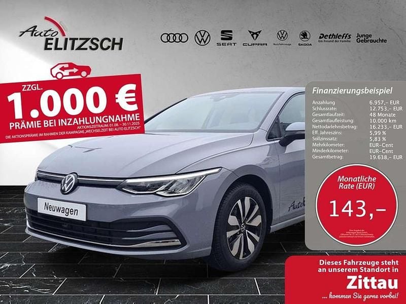 Gebraucht VW Golf VIII Move 110 PS (80 kW) 2024 Mondsteingrau Limousine